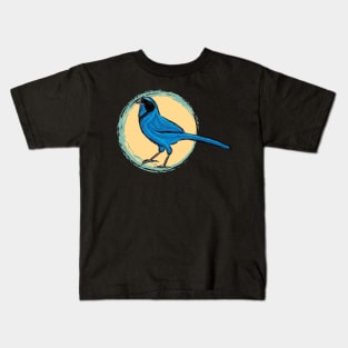 Artwork showing a Turquoise Jay II Kids T-Shirt